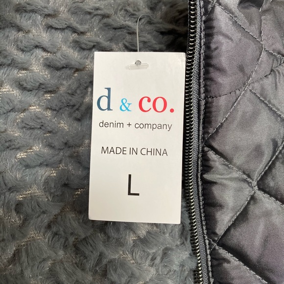 Denim & Co Large Reversible Fur Vest - Picture 3 of 6